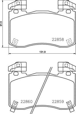 P30113 BREMBO Комплект тормозных колодок, дисковый тормоз