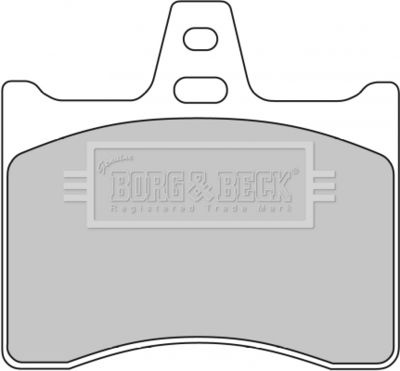 BBP1579 BORG & BECK Комплект тормозных колодок, дисковый тормоз