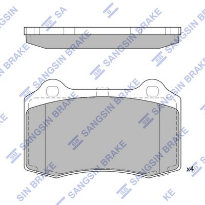 SP1854 Hi-Q Комплект тормозных колодок, дисковый тормоз