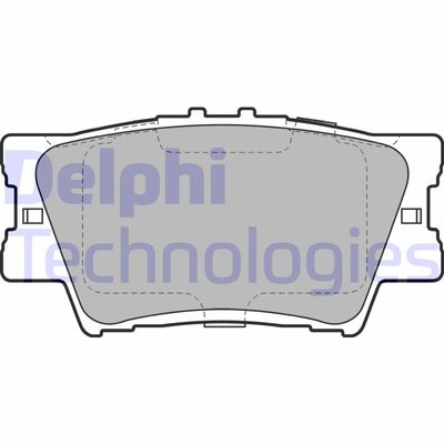 LP2004 DELPHI Комплект тормозных колодок, дисковый тормоз