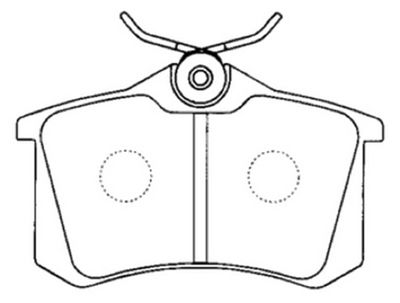 AKD1049 ASVA Комплект тормозных колодок, дисковый тормоз