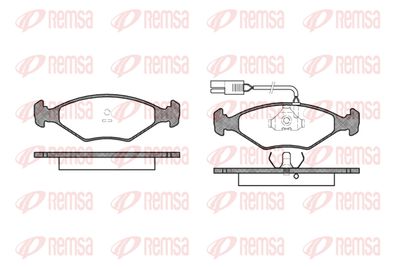028102 REMSA Комплект тормозных колодок, дисковый тормоз