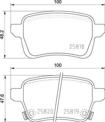 P23190 BREMBO Комплект тормозных колодок, дисковый тормоз