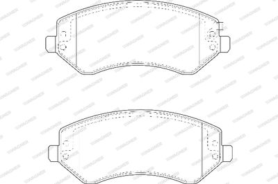 WBP23638A WAGNER Комплект тормозных колодок, дисковый тормоз