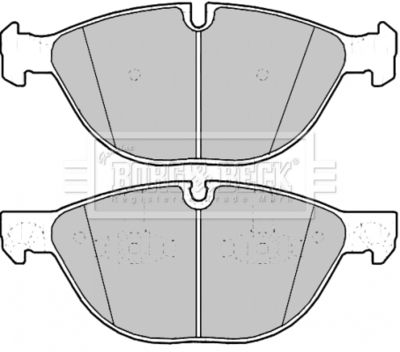 BBP2187 BORG & BECK Комплект тормозных колодок, дисковый тормоз