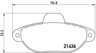 P23060 BREMBO Комплект тормозных колодок, дисковый тормоз