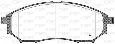 BPA085214 OPEN PARTS Комплект тормозных колодок, дисковый тормоз