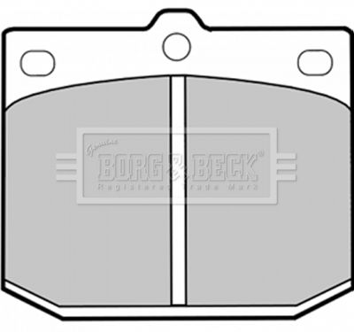 BBP1239 BORG & BECK Комплект тормозных колодок, дисковый тормоз