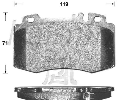 FK10079 KAISHIN Комплект тормозных колодок, дисковый тормоз