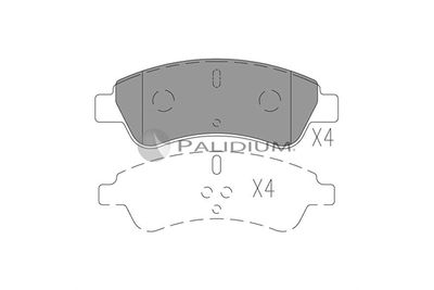 P11004 ASHUKI by Palidium Комплект тормозных колодок, дисковый тормоз