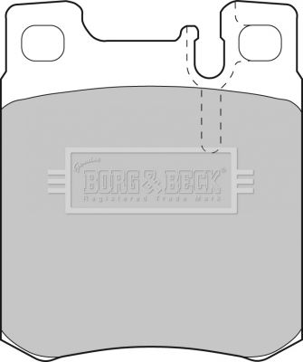 BBP1462 BORG & BECK Комплект тормозных колодок, дисковый тормоз