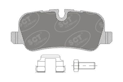 SP330PR SCT - MANNOL Комплект тормозных колодок, дисковый тормоз