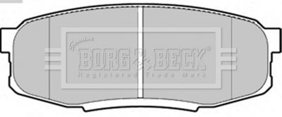 BBP2244 BORG & BECK Комплект тормозных колодок, дисковый тормоз