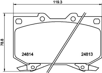 8DB355037381 HELLA PAGID Комплект тормозных колодок, дисковый тормоз