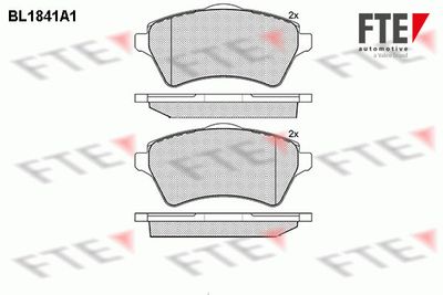 BL1841A1 FTE Комплект тормозных колодок, дисковый тормоз