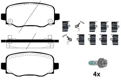 RA01090K1 RAICAM Комплект тормозных колодок, дисковый тормоз