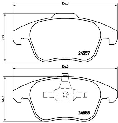 FK20252 KAISHIN Комплект тормозных колодок, дисковый тормоз