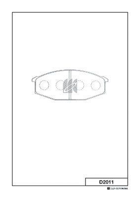 D2011 MK Kashiyama Комплект тормозных колодок, дисковый тормоз