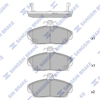 SP1571 Hi-Q Комплект тормозных колодок, дисковый тормоз