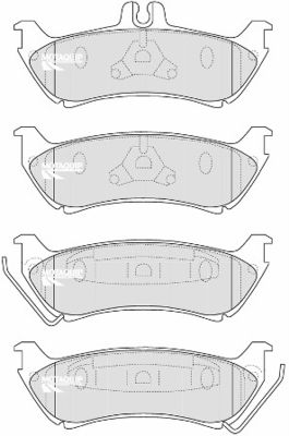 LVXL1215 MOTAQUIP Комплект тормозных колодок, дисковый тормоз