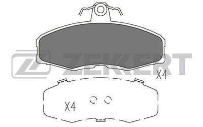 BS1383 ZEKKERT Комплект тормозных колодок, дисковый тормоз