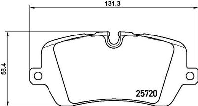 P44021 BREMBO Комплект тормозных колодок, дисковый тормоз