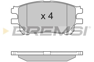 BP3191 BREMSI Комплект тормозных колодок, дисковый тормоз