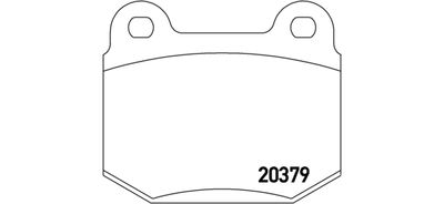 P23038 BREMBO Комплект тормозных колодок, дисковый тормоз