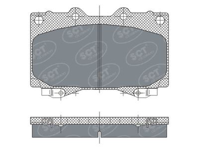 SP270PR SCT - MANNOL Комплект тормозных колодок, дисковый тормоз