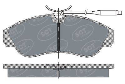 SP183PR SCT - MANNOL Комплект тормозных колодок, дисковый тормоз