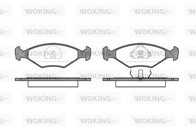 P381310 WOKING Комплект тормозных колодок, дисковый тормоз