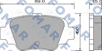 FO640881 FOMAR Friction Комплект тормозных колодок, дисковый тормоз