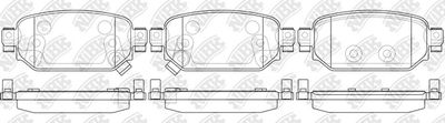 PN5819 NiBK Комплект тормозных колодок, дисковый тормоз