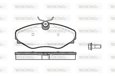 P934320 WOKING Комплект тормозных колодок, дисковый тормоз