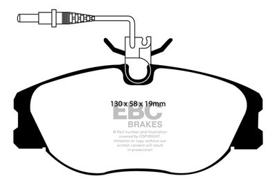 DP1108 EBC Brakes Комплект тормозных колодок, дисковый тормоз