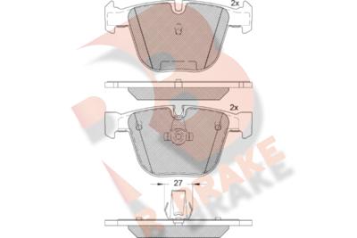 RB1949 R BRAKE Комплект тормозных колодок, дисковый тормоз