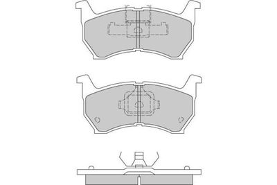 120253 E.T.F. Комплект тормозных колодок, дисковый тормоз