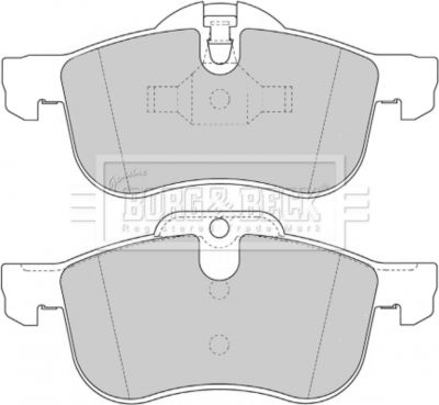 BBP1614 BORG & BECK Комплект тормозных колодок, дисковый тормоз