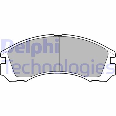 LP871 DELPHI Комплект тормозных колодок, дисковый тормоз