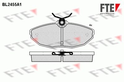 BL2455A1 FTE Комплект тормозных колодок, дисковый тормоз