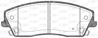 BPA112608 OPEN PARTS Комплект тормозных колодок, дисковый тормоз