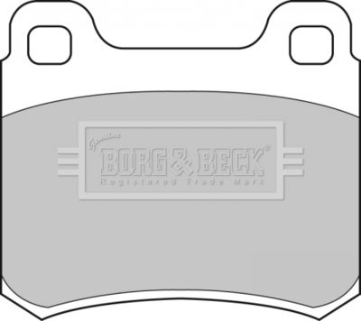 BBP1315 BORG & BECK Комплект тормозных колодок, дисковый тормоз