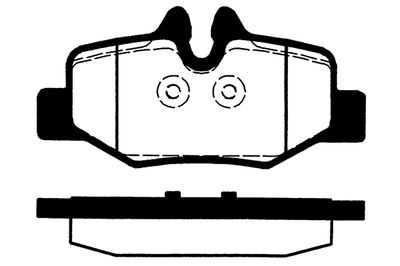 RA08450 RAICAM Комплект тормозных колодок, дисковый тормоз