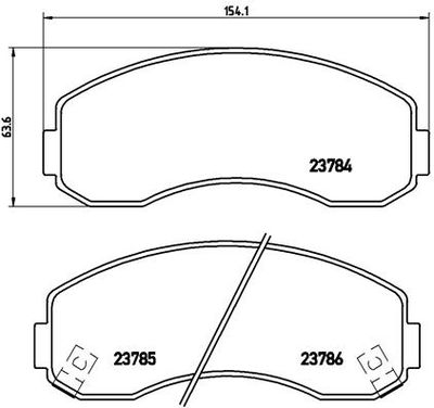 P99003 BREMBO Комплект тормозных колодок, дисковый тормоз