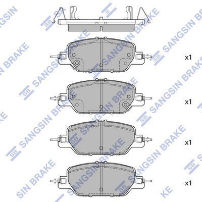 SP4177 Hi-Q Комплект тормозных колодок, дисковый тормоз