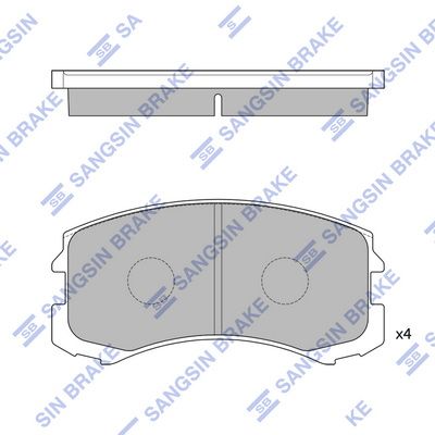 SP1255 Hi-Q Комплект тормозных колодок, дисковый тормоз