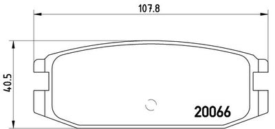 P54011 BREMBO Комплект тормозных колодок, дисковый тормоз