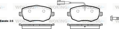 P1199301 WOKING Комплект тормозных колодок, дисковый тормоз