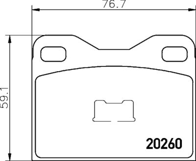 2026003 TEXTAR Комплект тормозных колодок, дисковый тормоз