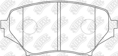 PN0387 NiBK Комплект тормозных колодок, дисковый тормоз